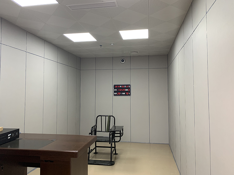 公安局審訊室防撞軟包審訊場所裝修效果圖